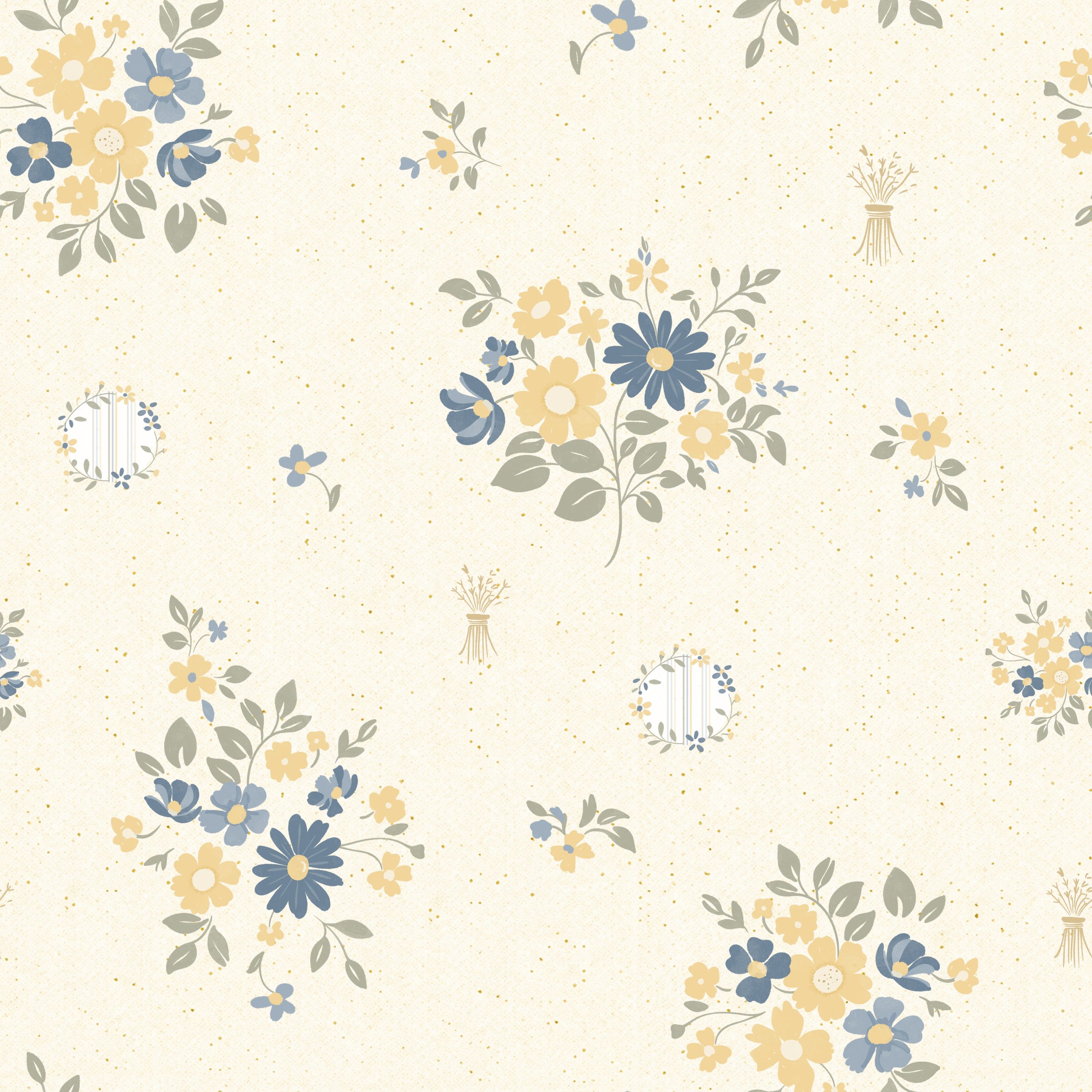 Heritage floral repeat pattern